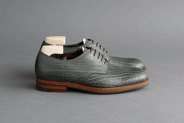 Zonkey Boot hand welted derby shoes from Olive Green Shrunken Bull leather