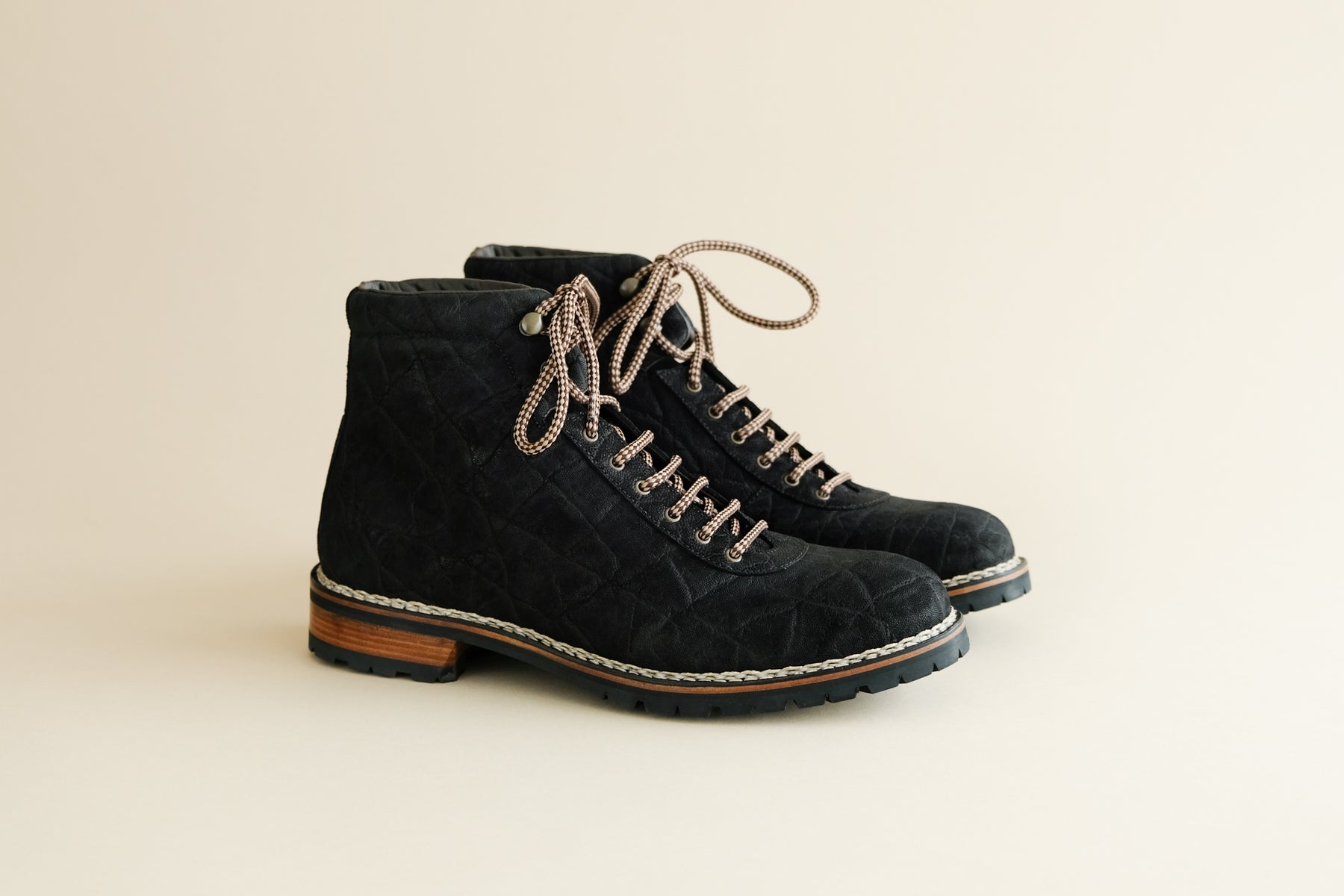 T O Stanley Boots: The Biker - Black Elephant