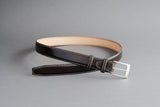 Made-To-Measure Handmade Belt in Dark Brown Calf Leather