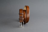 Made-To-Measure Handmade Belt in Brown Calf Leather