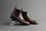 ZeroThreeThree.Umber Classic Chelsea Boots From Bavarian Calf Leather