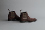 ZeroThreeThree.Haruki Brown Suede Chelsea Boots