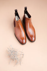 ZeroThreeThree.Liam Chelsea Boots From Long Grain Russian Calf