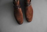 ZeroThreeFour.Jodhpur VII Strap Jodhpur Boots From Calf Suede