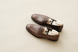 ZeroThreeEight.Miles Penny Loafers from Bavarian Grain Calf