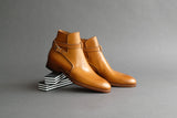 TwoSevenThree.Kenji Single Strap Jodhpur Boots From Bavarian Grain Calf