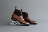 TwoThreeEight.Wien Split-Toe Derby Boots From Bavarian Calf and Suede