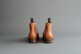 TwoThreeOne.Gregor Wholecut Derby Boots from Havana Ochre Bavarian Calf