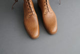 ZeroFourEight.Editon Wholecut Derby Boots from Shrunken Bull Leather