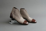 ZeroZeroOne.Akio Derby Boots from Bavarian Calf and Wool