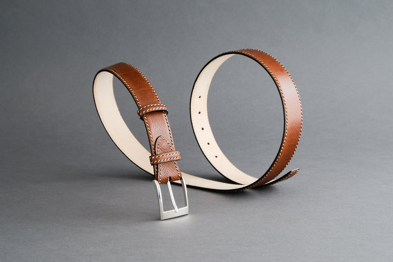 Made-To-Measure Handmade Belt In Russian Calf