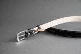 Made-To-Measure Handmade Belt In Black Crocodile Leather