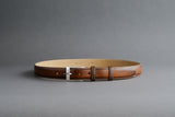 Made-To-Measure Handmade Belt in Brown Calf Leather