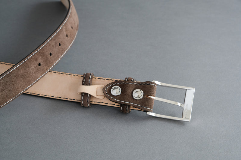 Handmade Made-to-Measure Belt from Hunting Suede
