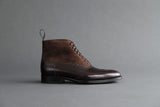 TwoThreeFour.Balmoral II Wingtip Balmoral Boots From Bavarian Calf and Suede