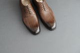 OneTwoSeven.Woodbrown Derby Shoes