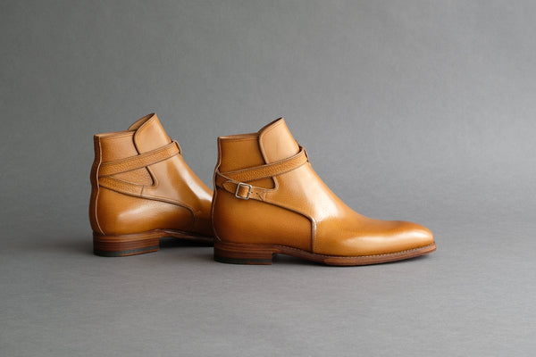 TwoSevenThree.Kenji Single Strap Jodhpur Boots From Bavarian Grain 