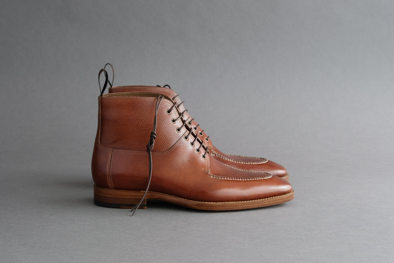 TwoThreeEight.Este Split-Toe Derby Boots From Russian Calf  display picture 1