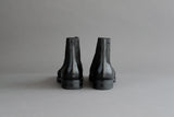 OneFourSeven.Charcoal Derby Boots From Elephant Leather