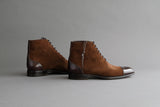 ZeroTwoTwo.Polobrown Derby Boots from Bavarian Calf and Suede